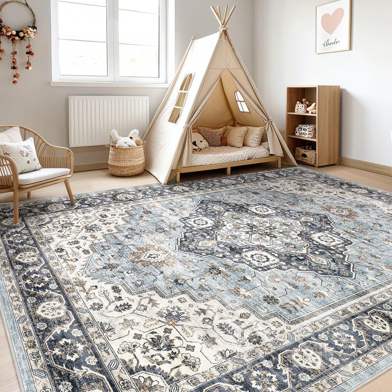 Alfombra Loongrug 178x254 Cm Lavable Boho Vinta... image number null