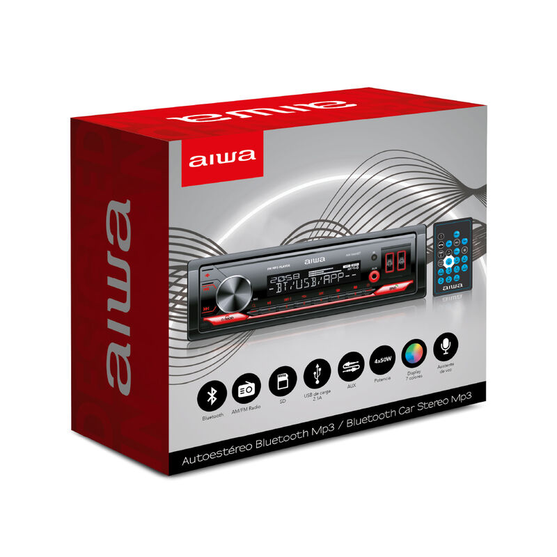 Autoestéreo para auto Aiwa AW-5444BT con USB, b... image number null