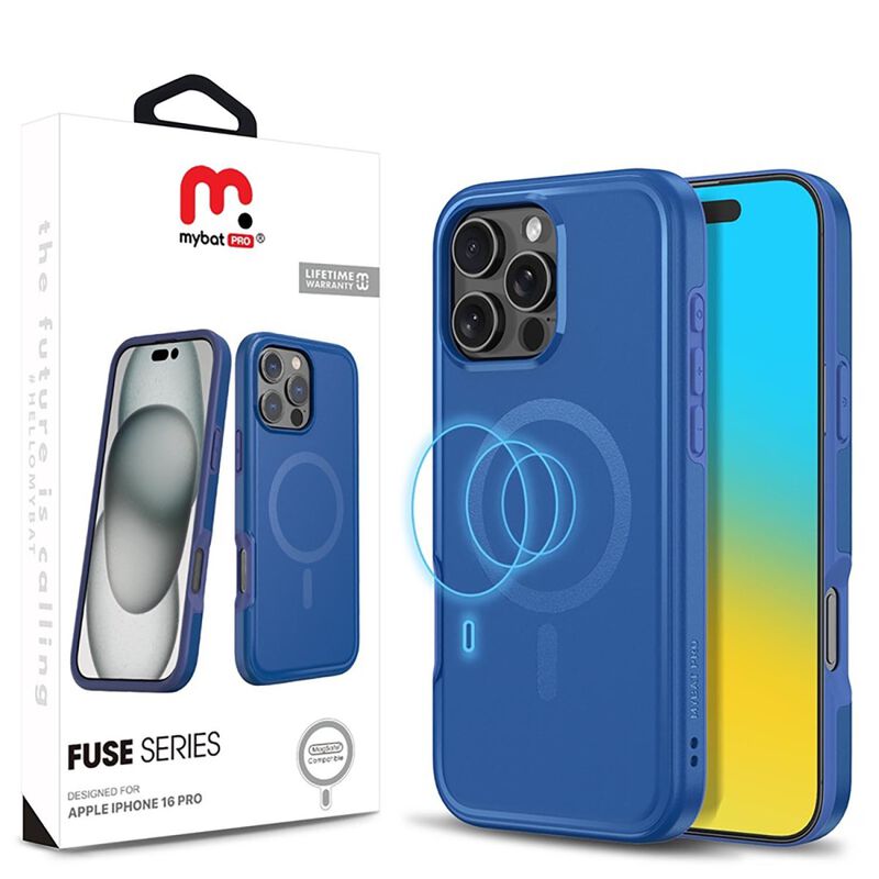 Funda Mybat Fuse Mag Para Iphone 16 Pro - Azul image number null