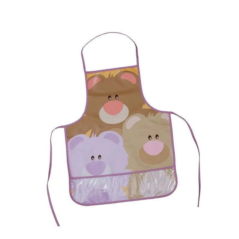Mandil Infantil Bolsillo Impermeable Osos 37x32... image number null