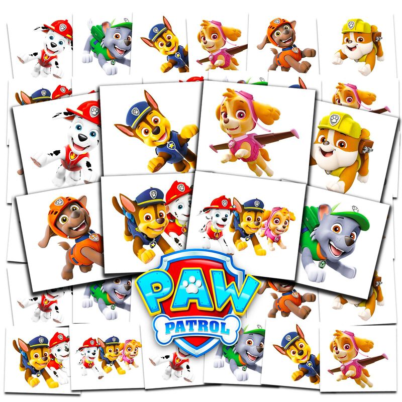 Tatuajes Temporales Paw Patrol Party Favors 70+... image number null