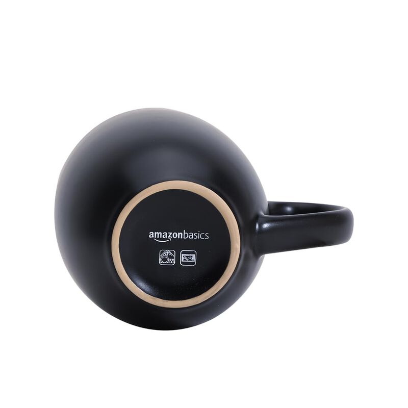 Taza De Caf&eacute; Amazon Basics 473 ml Negro Mate - ... image number null