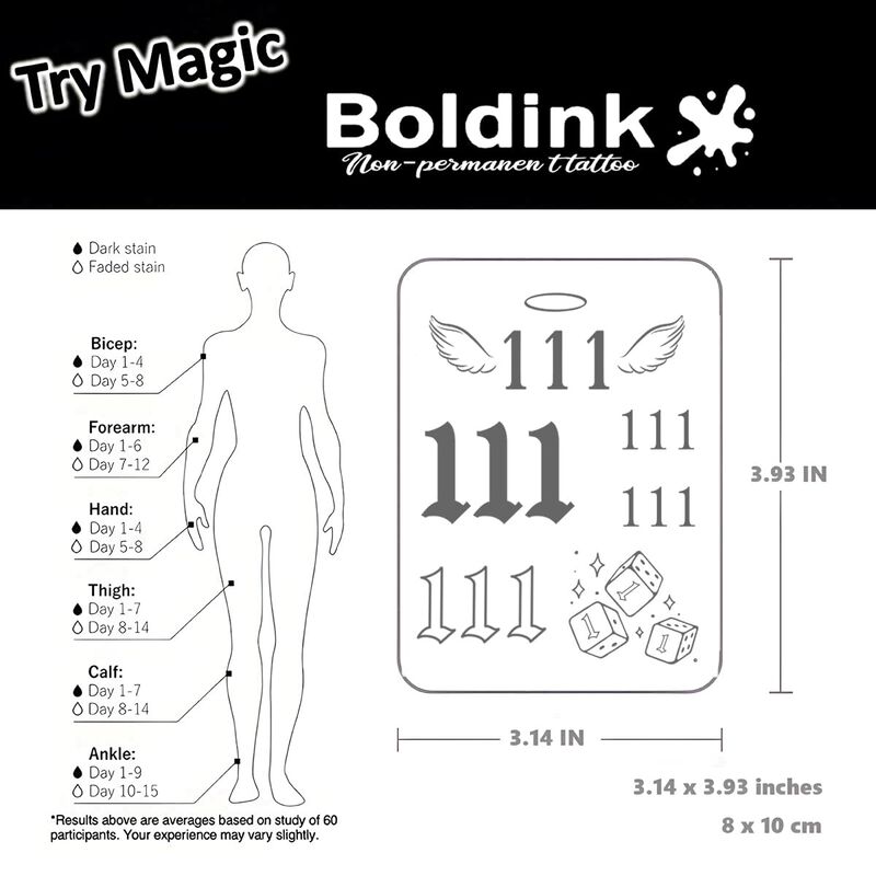 Tatuaje Temporal Boldink Realista Impermeable image number null