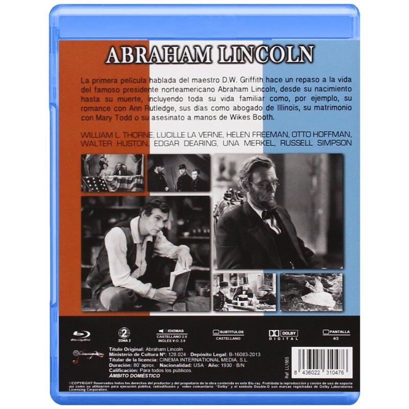 Abraham Lincoln (blu-ray) image number null