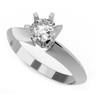 Anillo de Compromiso de 14K con Diamante de Laboratorio 0.70 CT F VS1 Talla 6 ORO BLANCO 14K &ndash; / M19-70-14W-LG-6