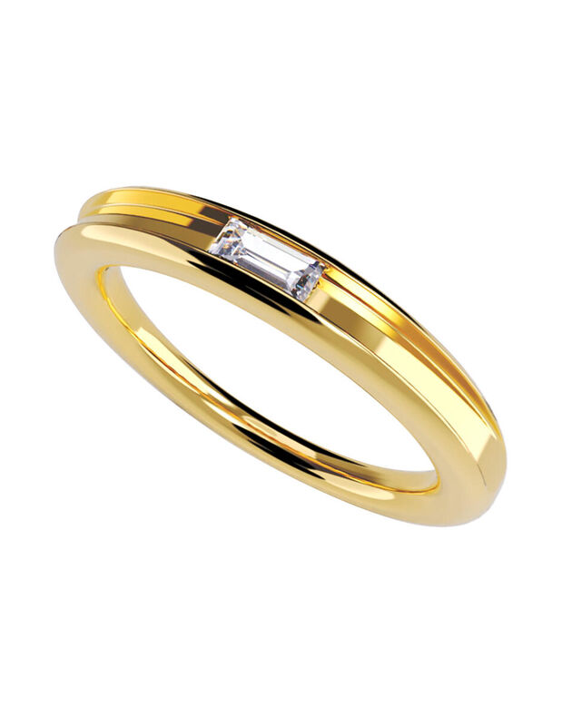 Anillo de Compromiso de 14K con Diamante de Lab... image number null