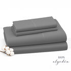 Juego De S&aacute;banas Queen Size 100% Algod&oacute;n Premium Gris Oxford - Confort Y Calidez Todo El A&ntilde;o &ndash; Kyuden Home