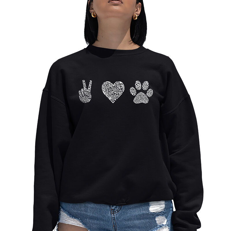 Sudadera De Cuello Redondo Word Art Para Mujer ... image number null