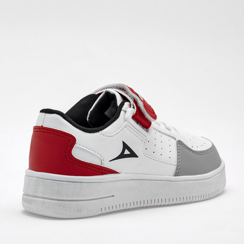 Pirma Tenis urbano para ni&ntilde;o blanco gris rojo image number null