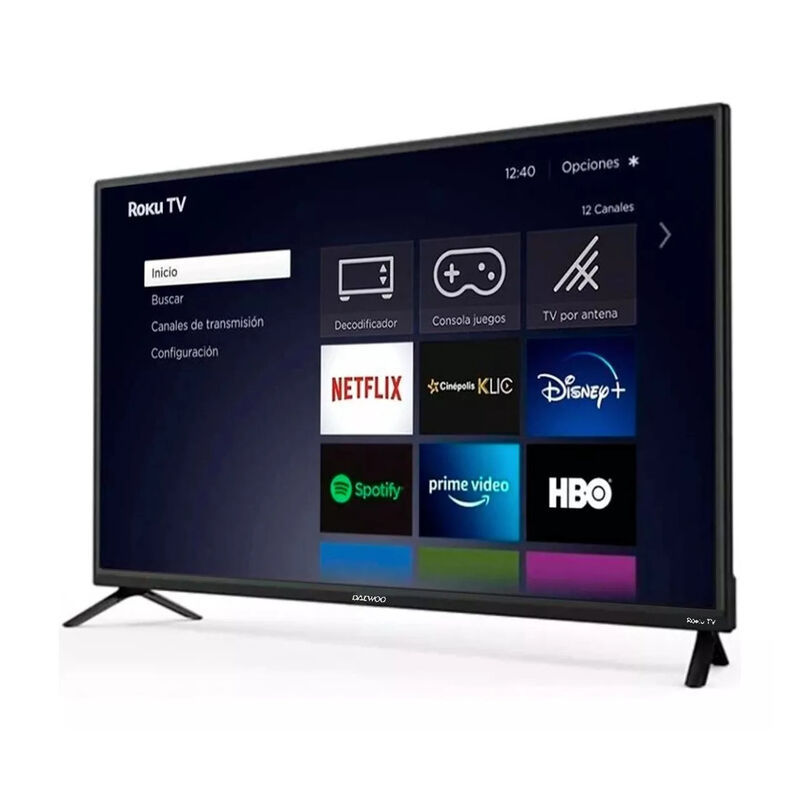 SmartTV Pantalla 32" DAEWOO HD streaming ROKU T... image number null