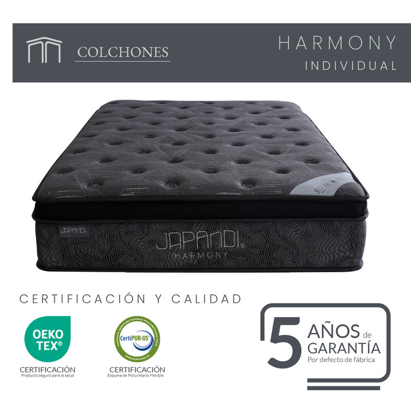 Colch&oacute;n Individual Japandi Harmony Memory Foam ... image number null