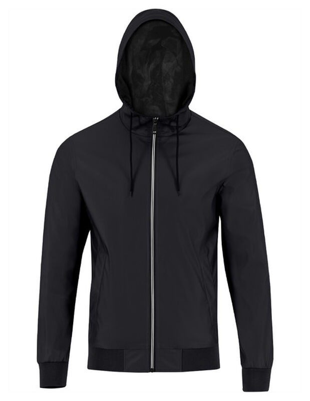 Chamarra Caballero Afelpada Capucha Negro Roose... image number null