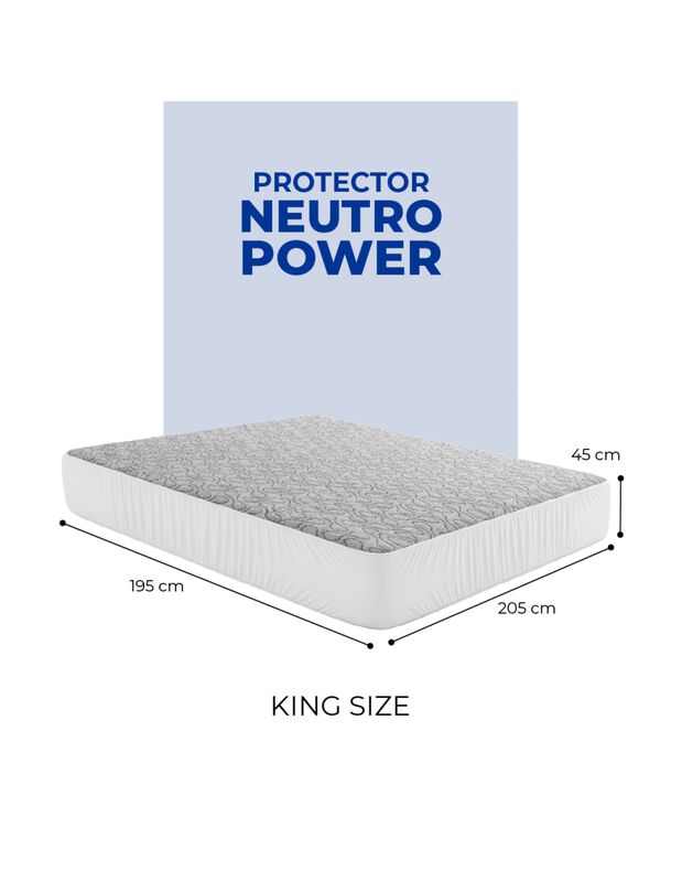 Protector de Colch&oacute;n Neutro Power con Hilos de ... image number null