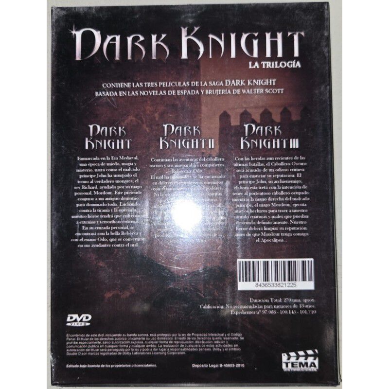 Dark Knight. La Trilogia (dvd) image number null