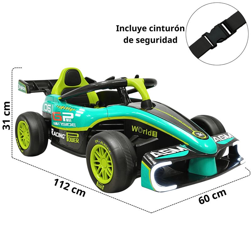 Montable El&eacute;ctrico para Ni&ntilde;os Carro de Carreras... image number null