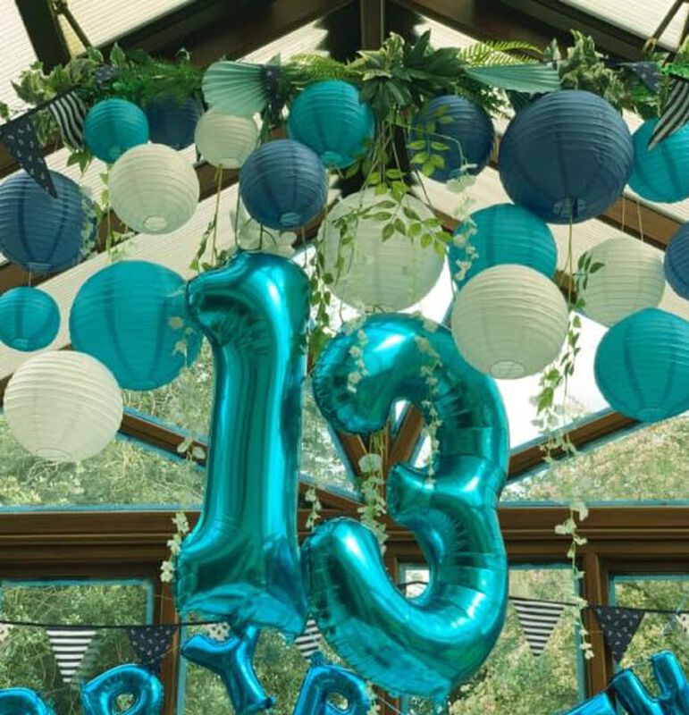 Globo Upgesy 40 Pulgadas Azul Turquesa N&uacute;mero 3 image number null