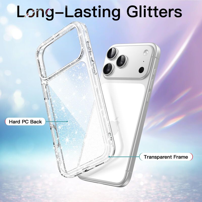 Funda JETech Transparente con Brillo para iPhon... image number null