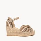 Amapola Cu&ntilde;a Media Plataforma Taloncillo Taupe