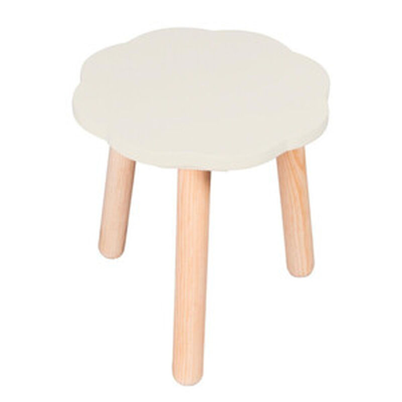 Banquito de Madera para Ni&ntilde;os- Nube - Blanco Os... image number null