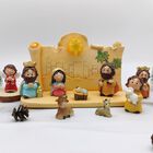Figurilla Ennas Set De Nacimiento De 11 Piezas De Resina Con Led