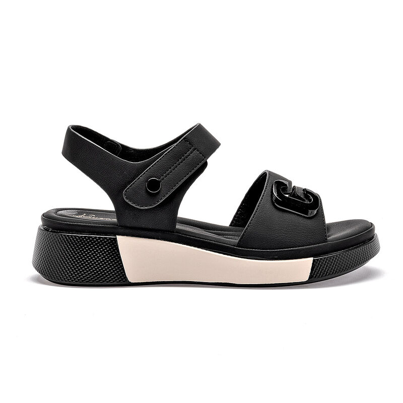 Been Class sandalia plataforma para mujer negro... image number null