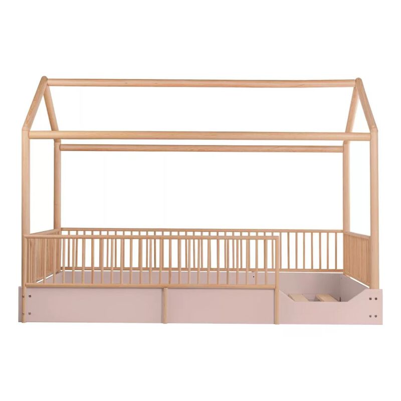 Cama Casa Montessori de Madera - Individual Dud... image number null