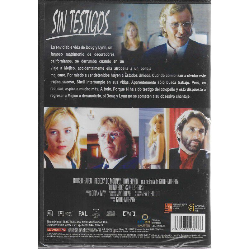 Sin Testigos [dvd] (1993) &mdash; El Lado Ciego image number null