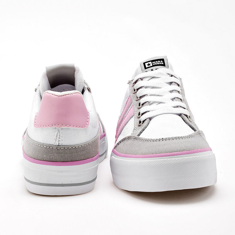 Mora Urban Tenis urbano para mujer blanco gris ... image number null