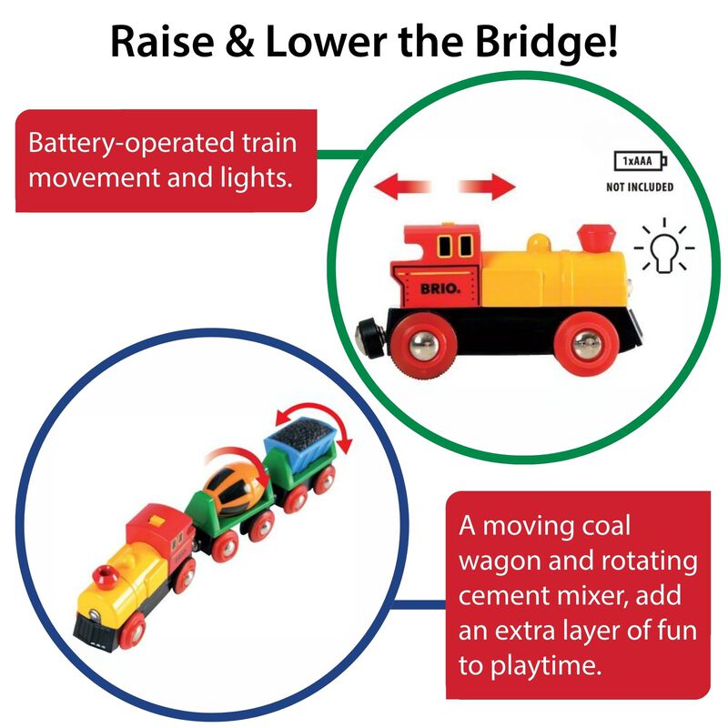 Toy Train Brio World Funciona Con Pilas Para Ni... image number null