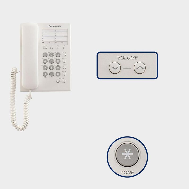 Telefono Alambrico Panasonic Kx-ts550me Analogi... image number null