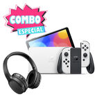 Combo Consola Nintendo Switch Oled Color Blanco + Audifonos Bluetooth
