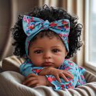 Mu&ntilde;eca Babeside, Realista, Renacida, Negra, 45 Cm, Con Ropa