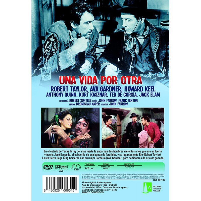Una Vida Por Otra (ride Vaquero) [dvd] image number null