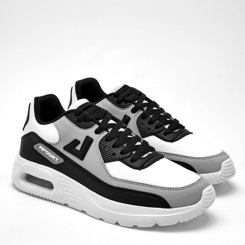 Apoort Tenis deportivo para hombre blanco negro... image number null