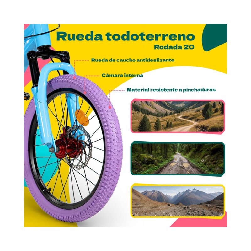 Bicicleta Infantil Rodada 20 Ni&ntilde;os Bici Starlig... image number null