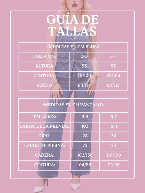 Conjunto 2 Piezas Malabis Mezclilla, Blusa De T... image number null