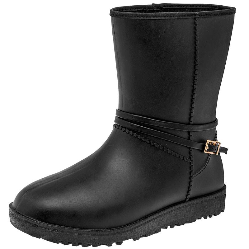 Top Moda Botas de lluvia para mujer negro dorad... image number null