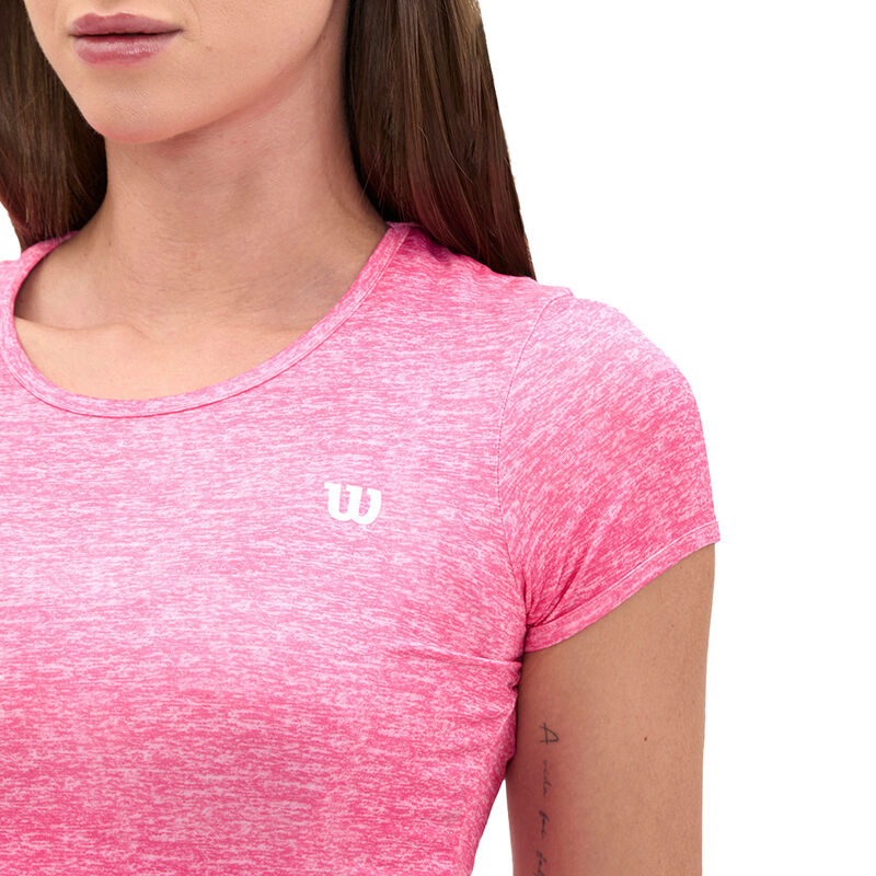 Playera Deportiva Wilson Para Mujer Rosa Fuerte... image number null