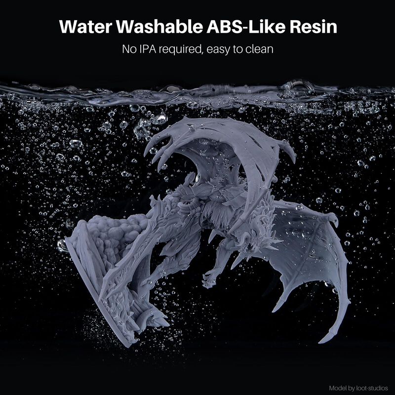Resina 3d Elegoo Lavable Con Agua Tipo Abs Gris... image number null