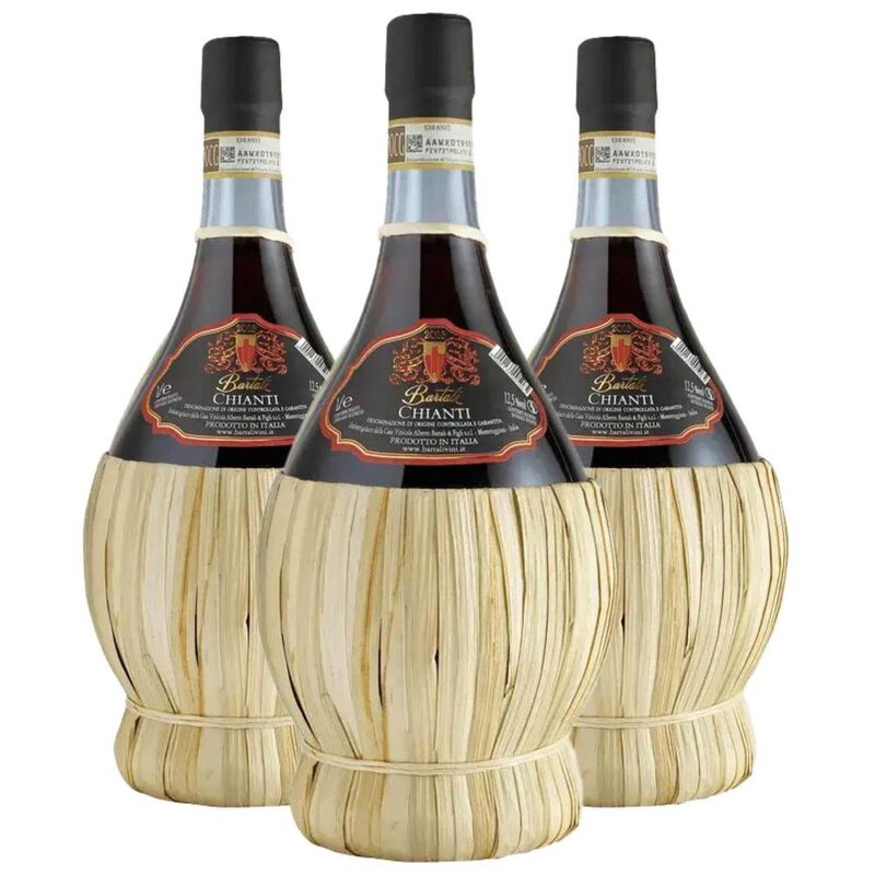 Vino Tinto Bartali Chianti Fiasco Paglia Docg 1... image number null