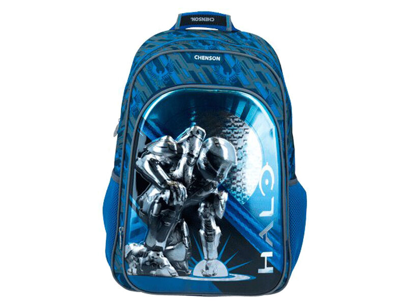 Mochila Halo azul y gris image number null