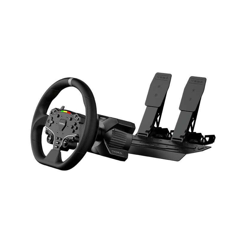 Paquete De Volante Y Pedales Moza R3 Para Pc Ra... image number null