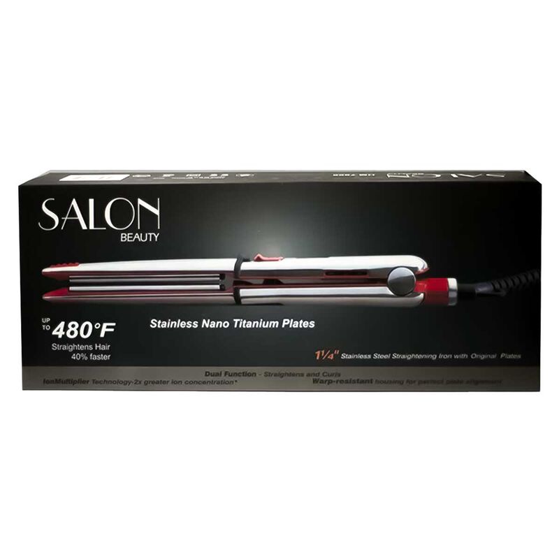 Plancha Ferro 2 En 1 Para Cabello Salon Beauty ... image number null