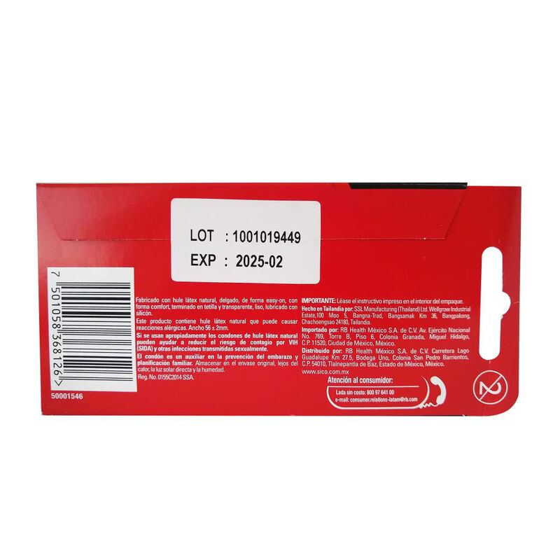 Preservativos Sico Sens Feel Car/3 - 3 Condones image number null