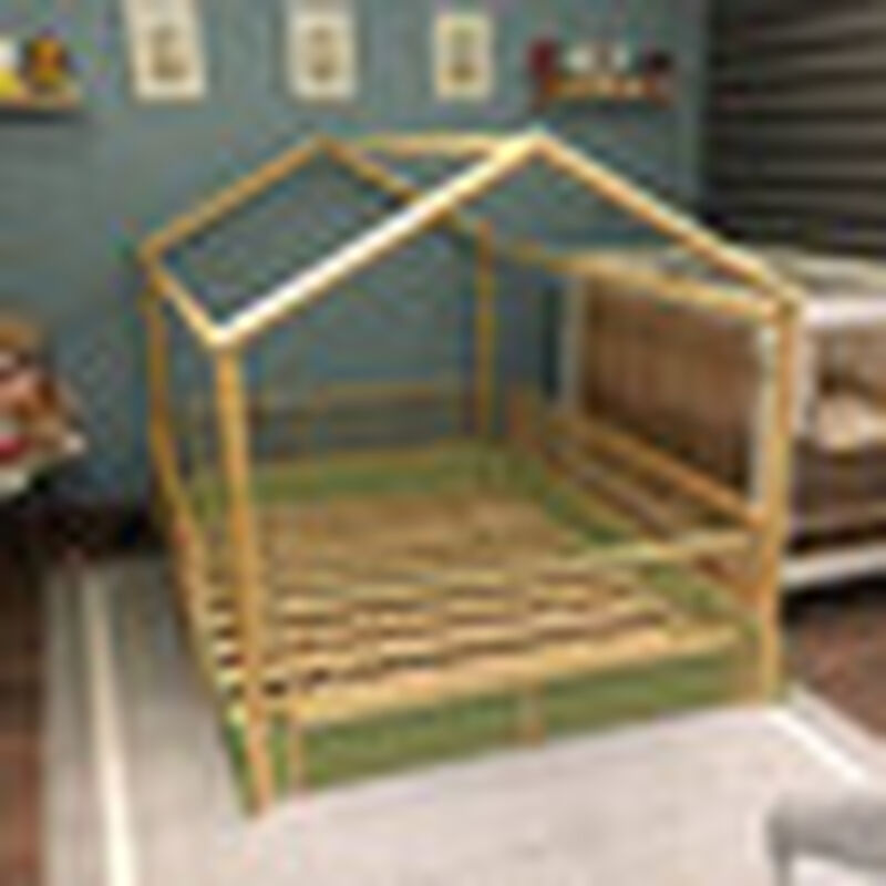 Matrimonial - Cama Casa Montessori de Madera Du... image number null