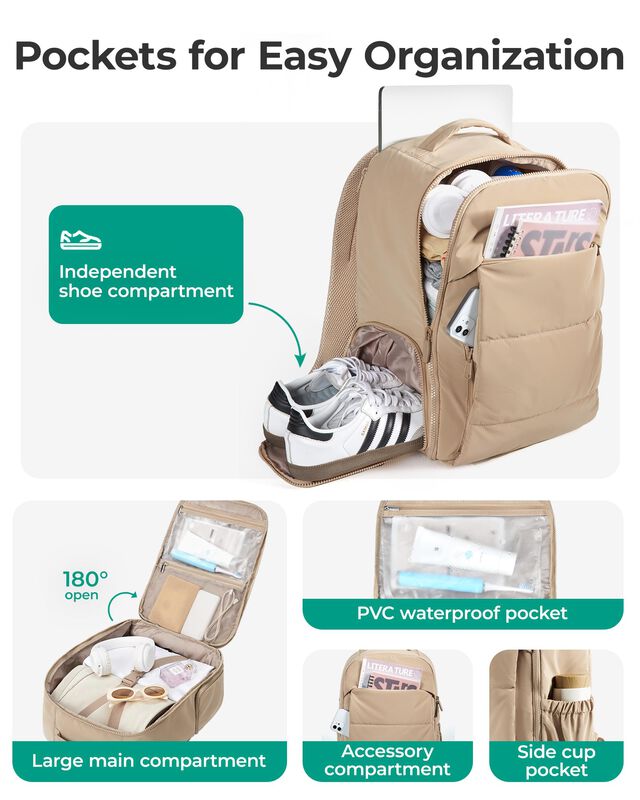 Mochila Bagsmart 30l Con Compartimento Para Zap... image number null