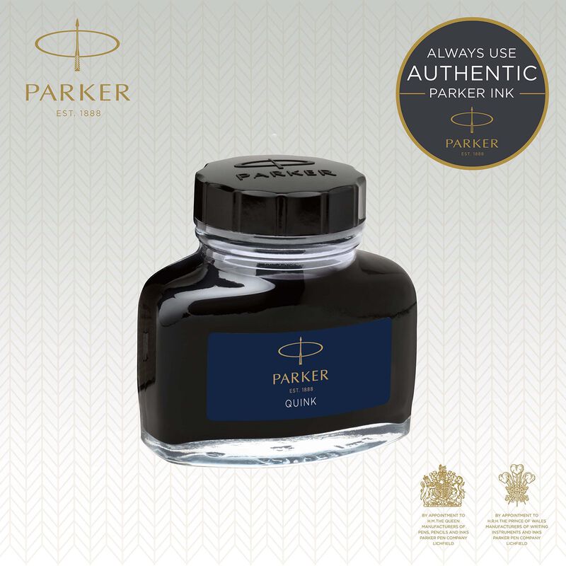 Pluma Estilogr&aacute;fica Parker Quink 57 Ml Azul Con... image number null