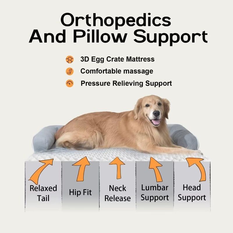 Cama Ortop&eacute;dica Para Perros Mekiy, Impermeable,... image number null