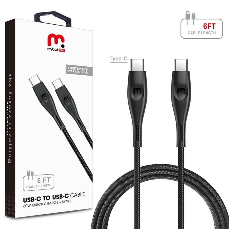 Cable Datos MYBAT USB-C a USB-C 1.8m 60W Univer... image number null