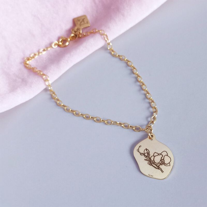 Pulsera de Orqu&iacute;dea Dorada image number null